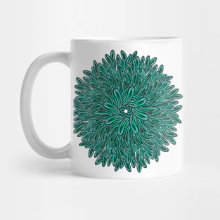 Green Succulent Mandala Mug